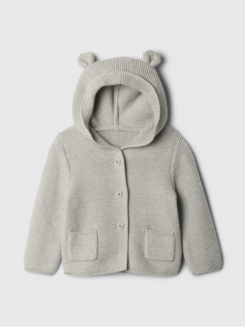 NWT Gap Baby Bear Cardigan - grey